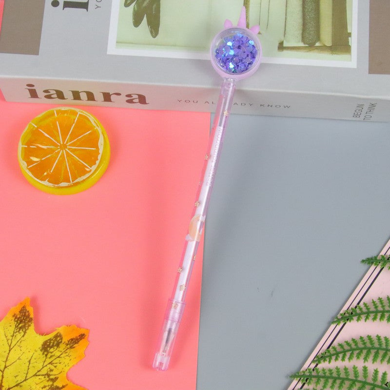 Wholesale Creative Batch Unicorn Glitter Plastic Pen